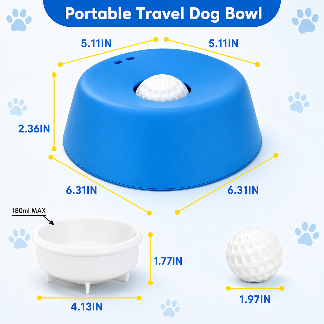 Premium Slow Feeder Dog Bowl – Anti-Choking & Non-Slip