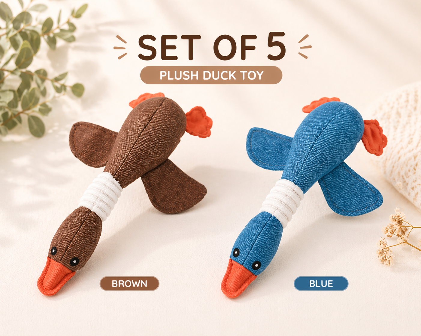 Interactive Squeaky Dog Toy – Plush Puzzle for Mental Stimulation