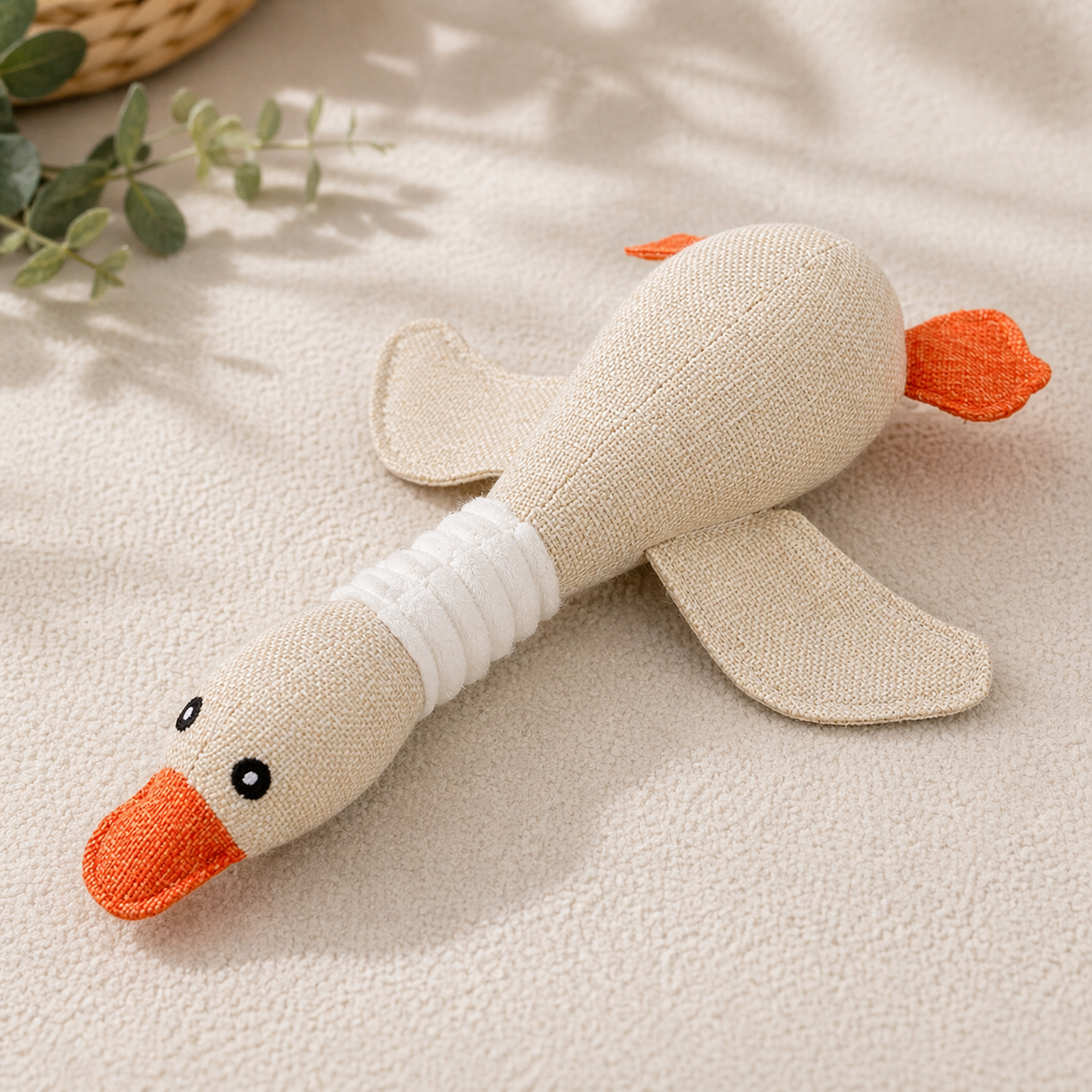 Interactive Squeaky Dog Toy – Plush Puzzle for Mental Stimulation