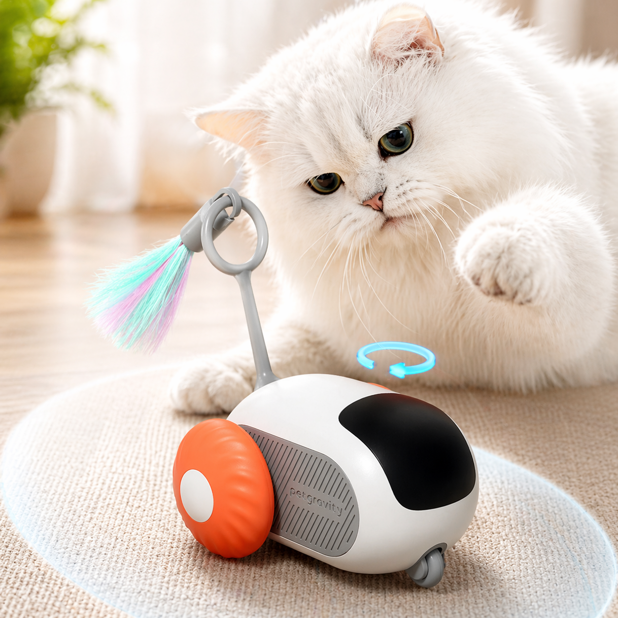 Smart Cat Toy Car – Remote Control & Self-Moving