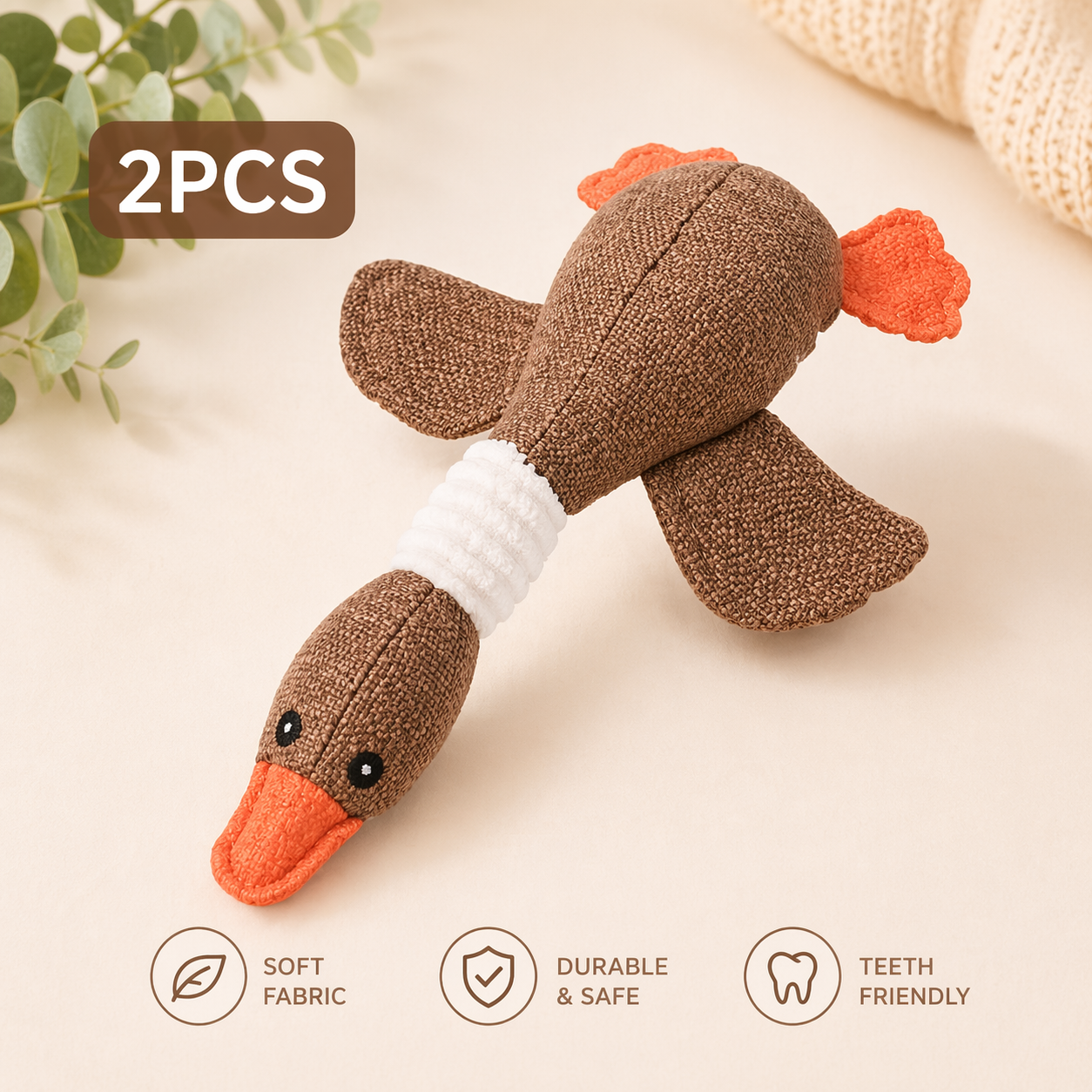 Interactive Squeaky Dog Toy – Plush Puzzle for Mental Stimulation
