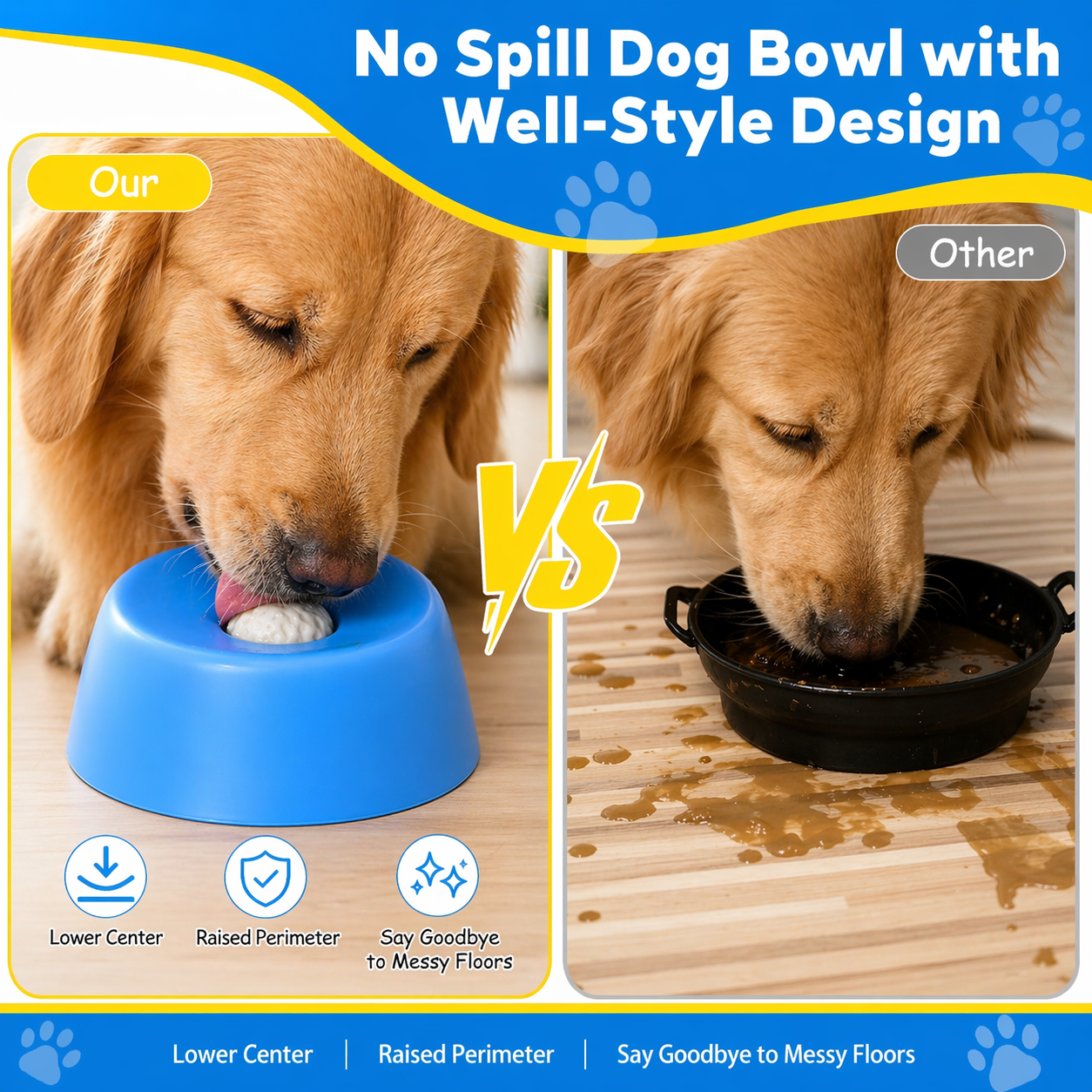 Premium Slow Feeder Dog Bowl – Anti-Choking & Non-Slip