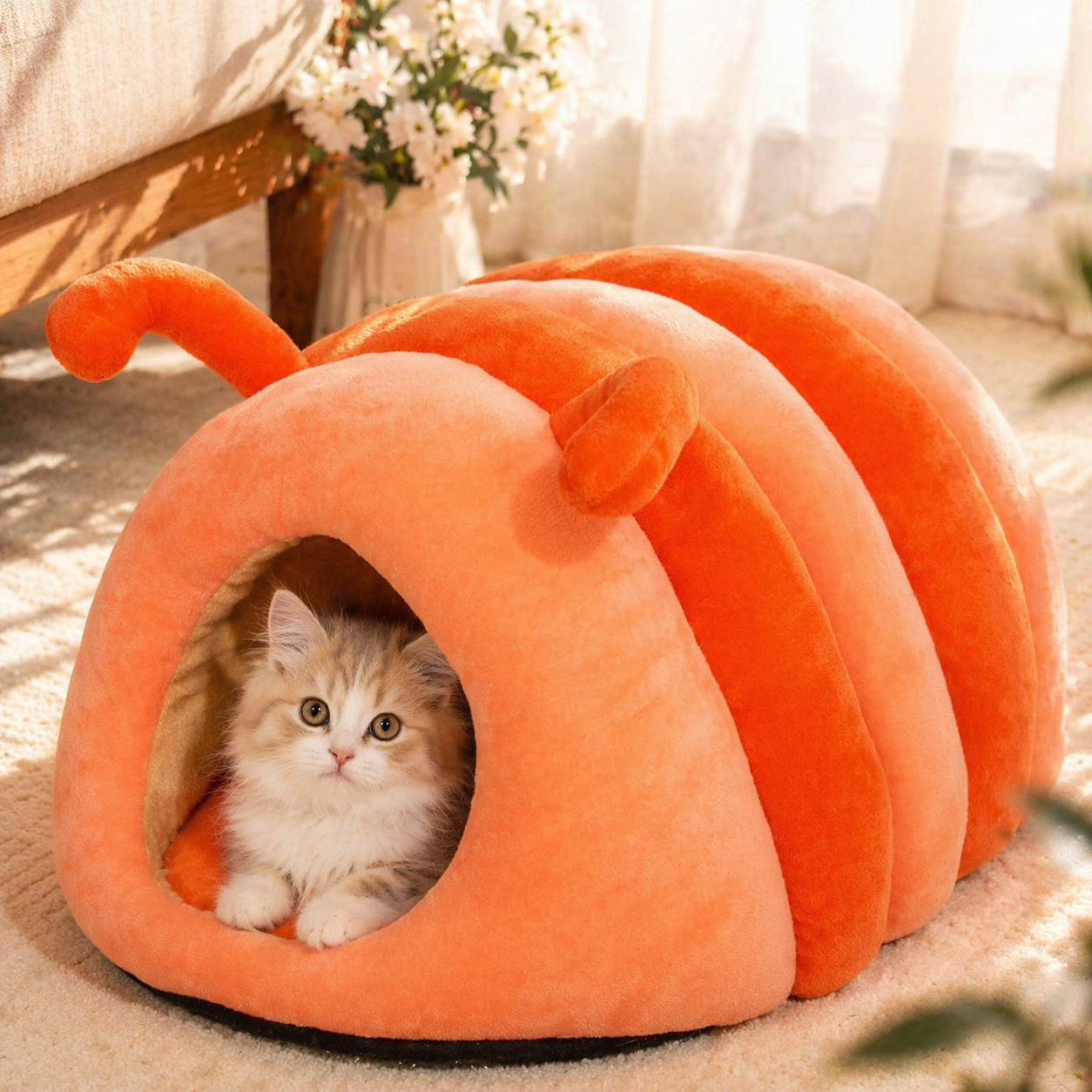 Cozy plush cat Bed