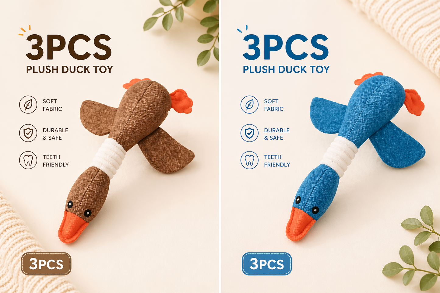 Interactive Squeaky Dog Toy – Plush Puzzle for Mental Stimulation