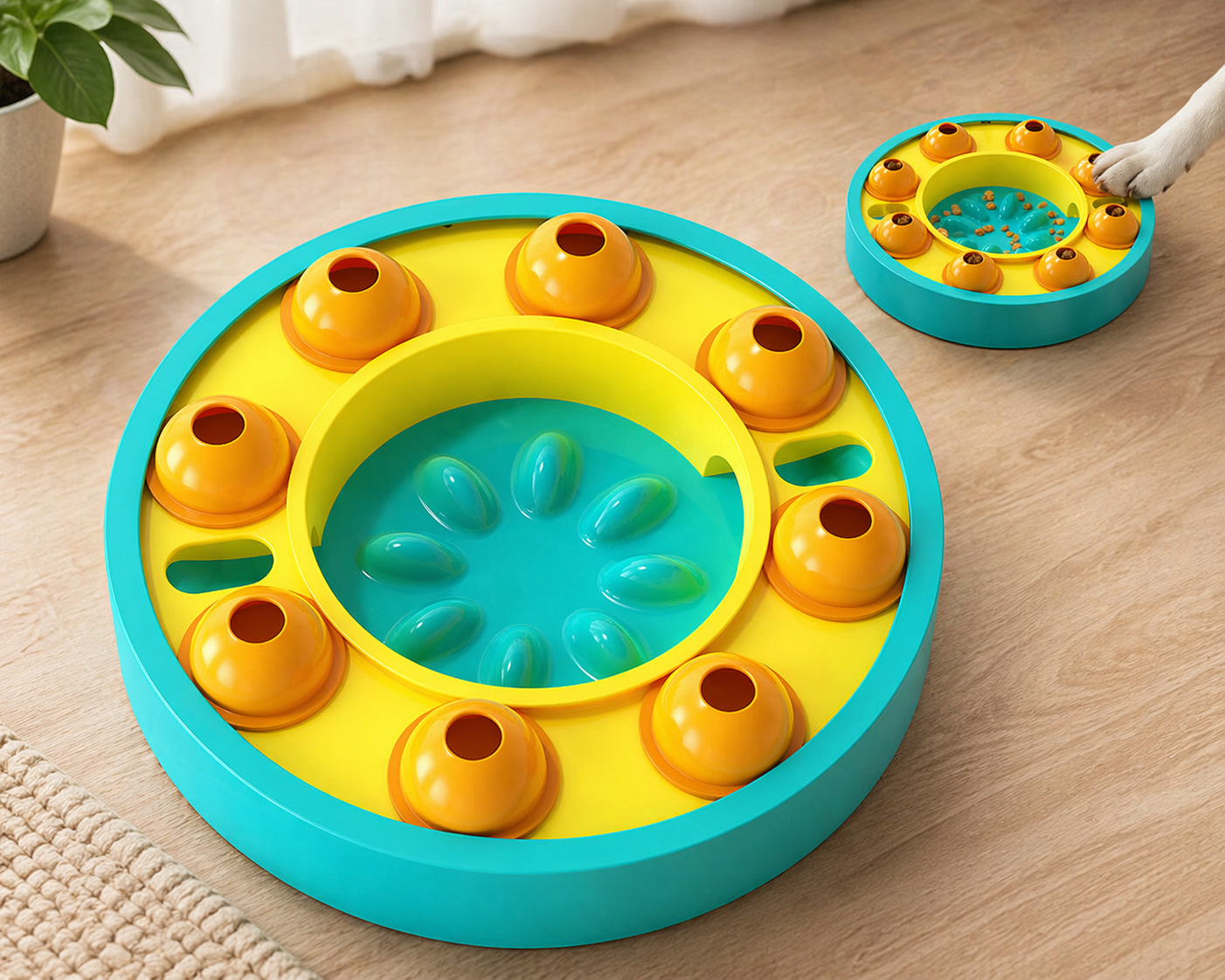 Interactive Slow Feeder Puzzle – Smart Feeding Toy for Dogs & Cats