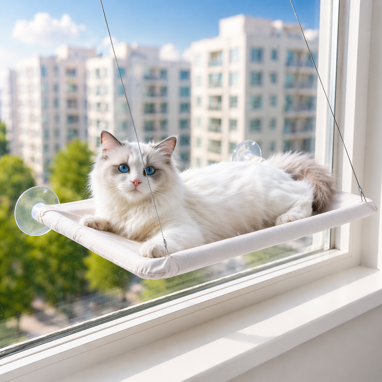 Hamac de fenêtre pour chat