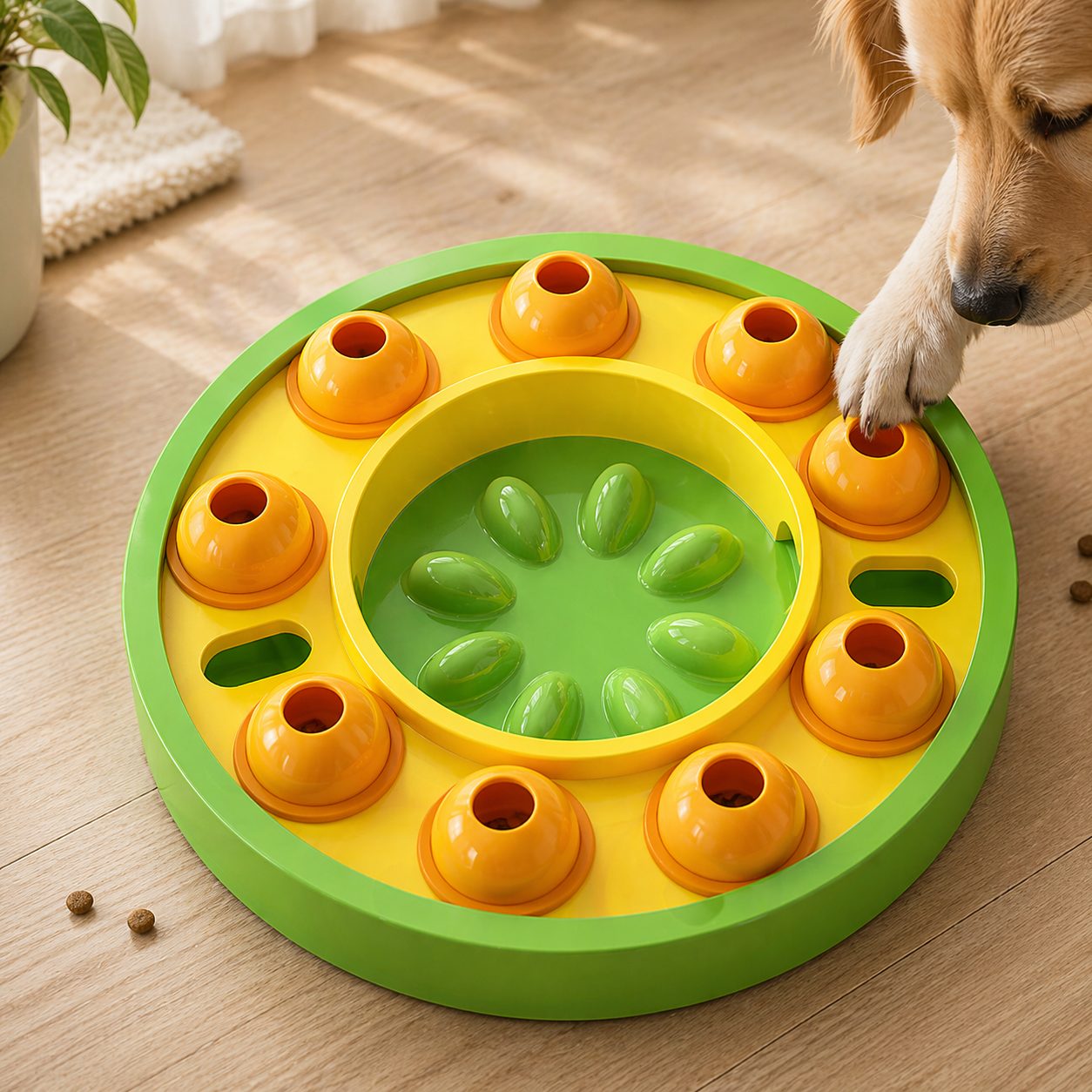 Interactive Slow Feeder Puzzle – Smart Feeding Toy for Dogs & Cats