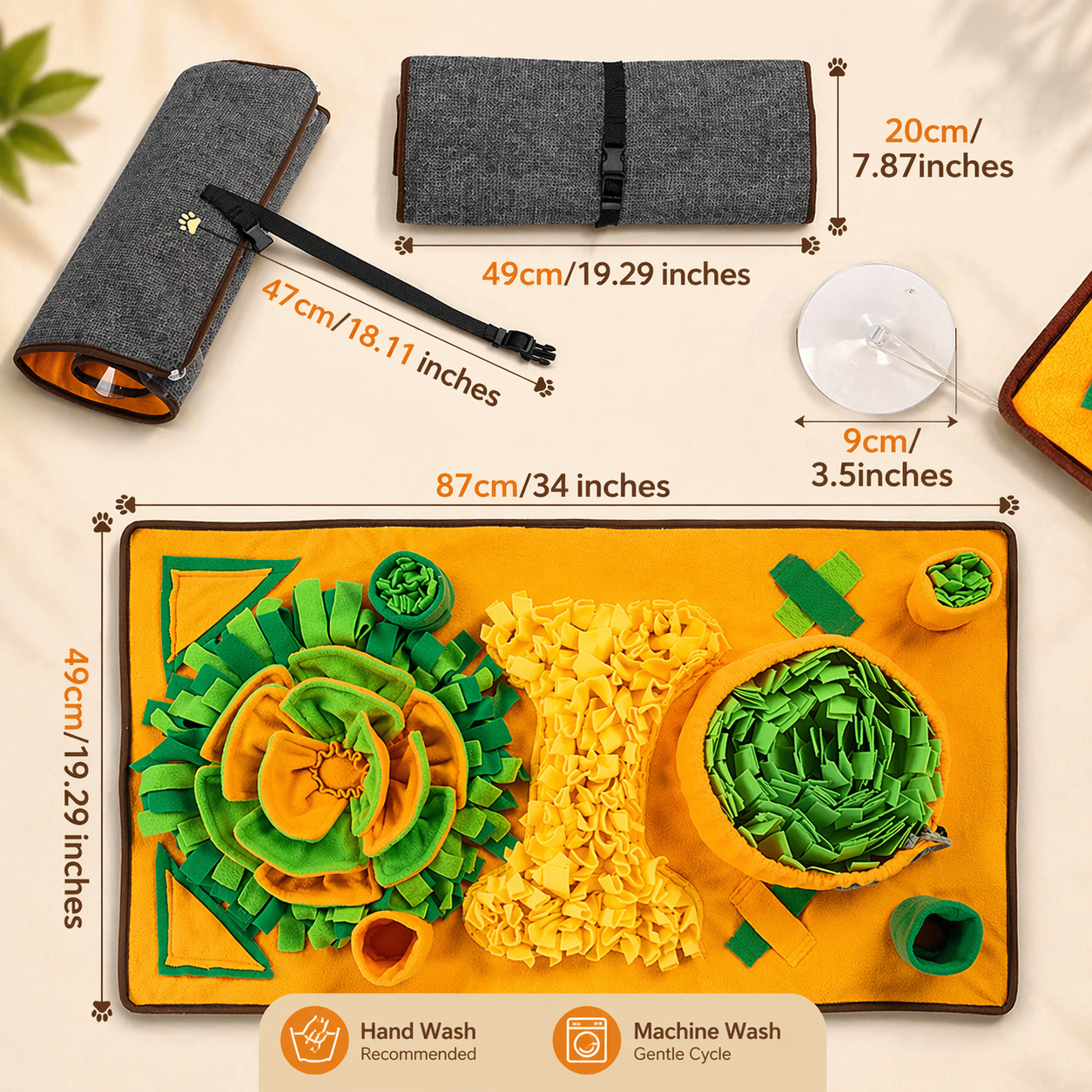 Snuffle Mat – Interactive Slow Feeder & Enrichment Toy