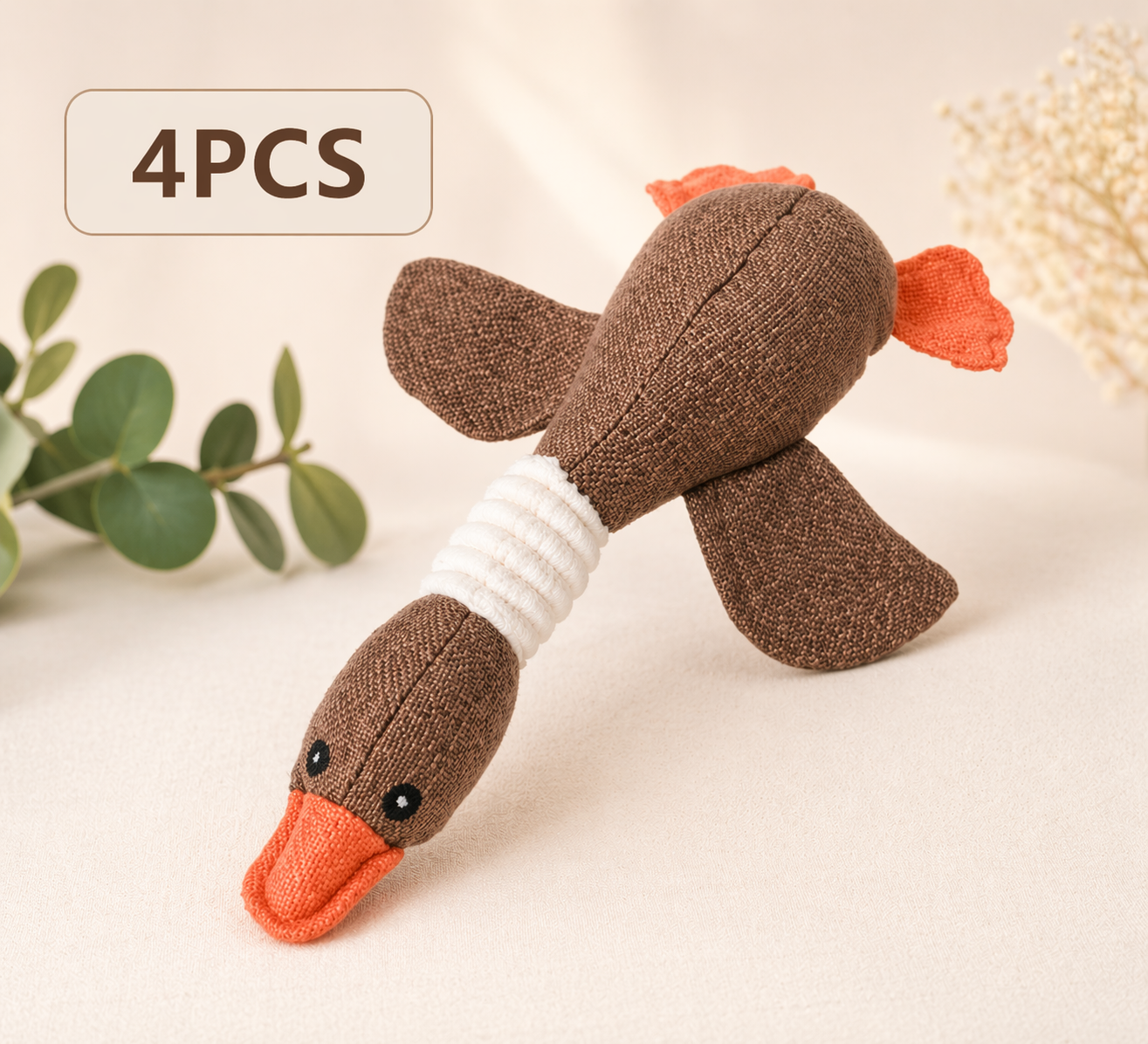 Interactive Squeaky Dog Toy – Plush Puzzle for Mental Stimulation