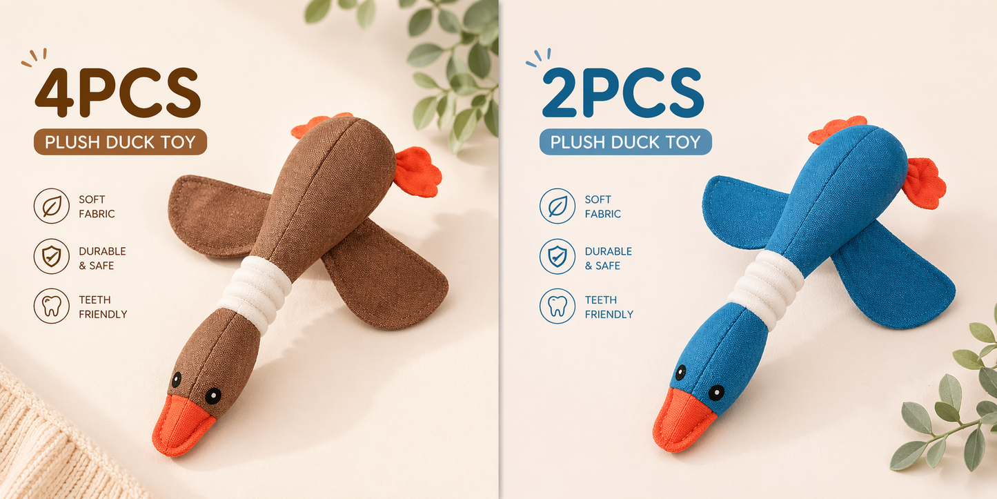 Interactive Squeaky Dog Toy – Plush Puzzle for Mental Stimulation