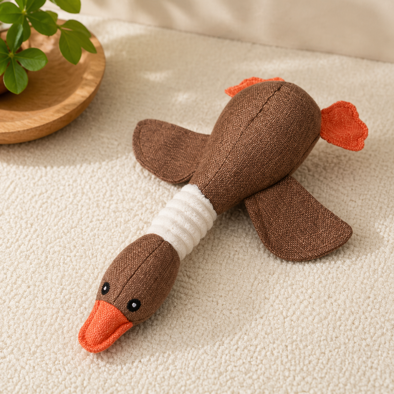 Interactive Squeaky Dog Toy – Plush Puzzle for Mental Stimulation