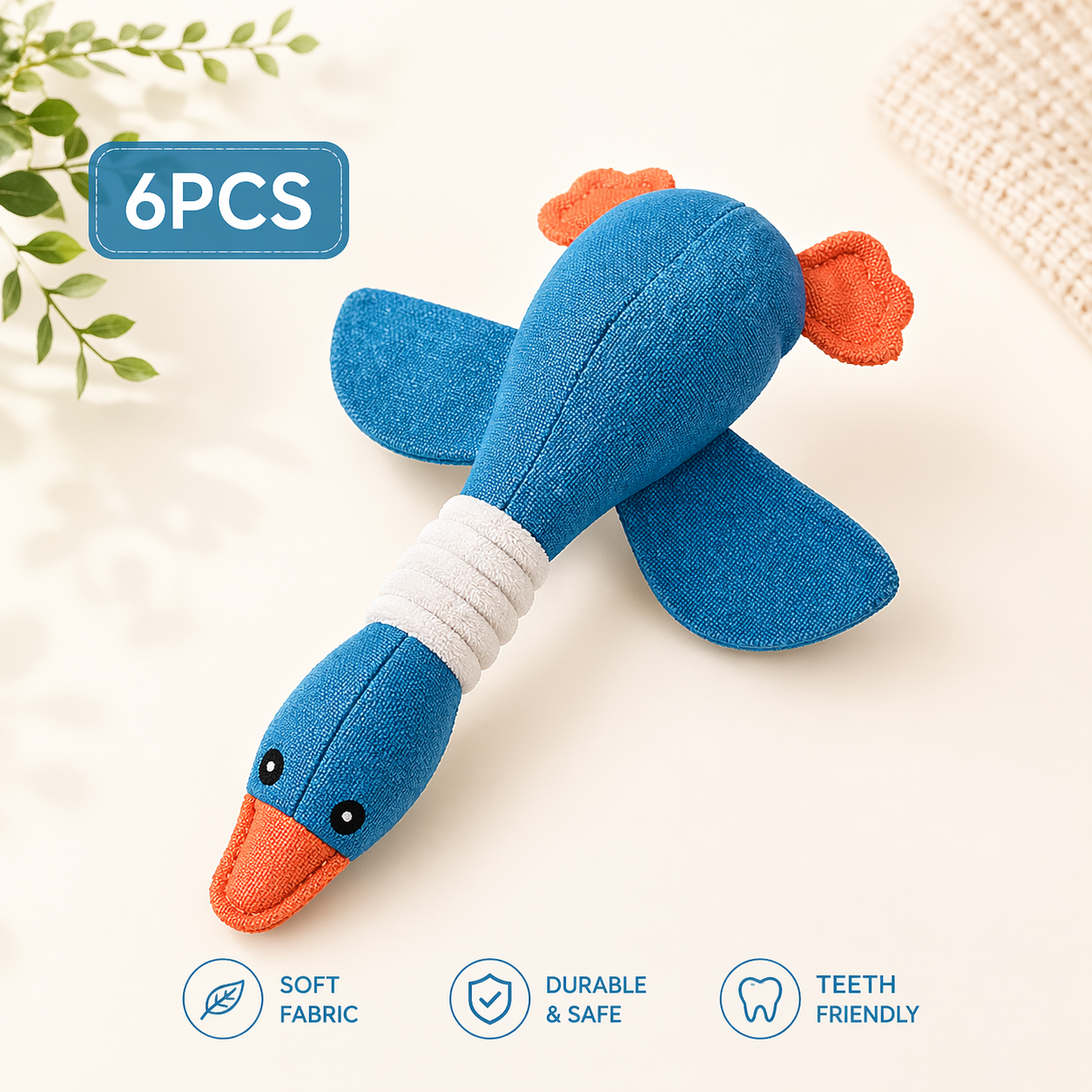 Interactive Squeaky Dog Toy – Plush Puzzle for Mental Stimulation
