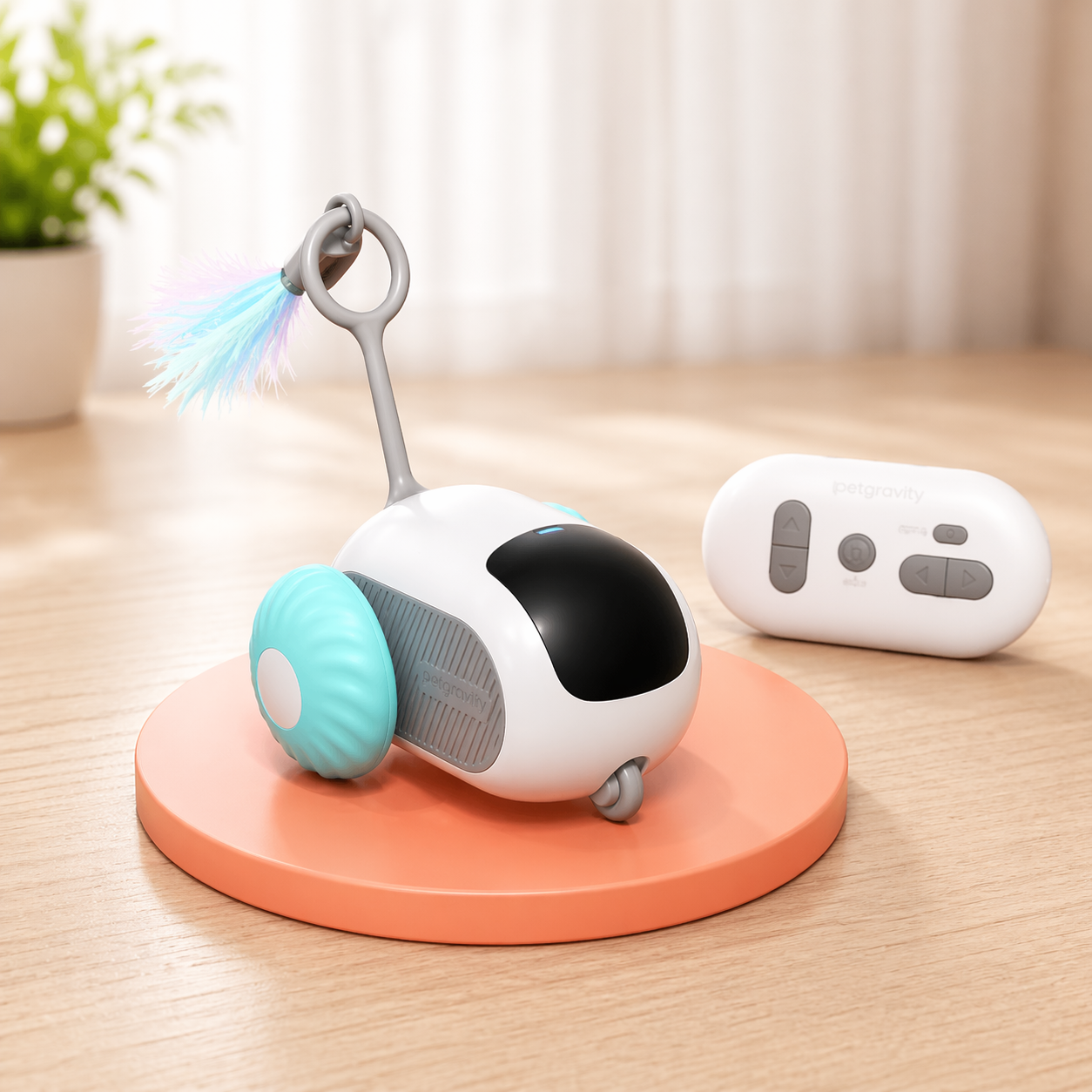 Smart Cat Toy Car – Remote Control & Self-Moving