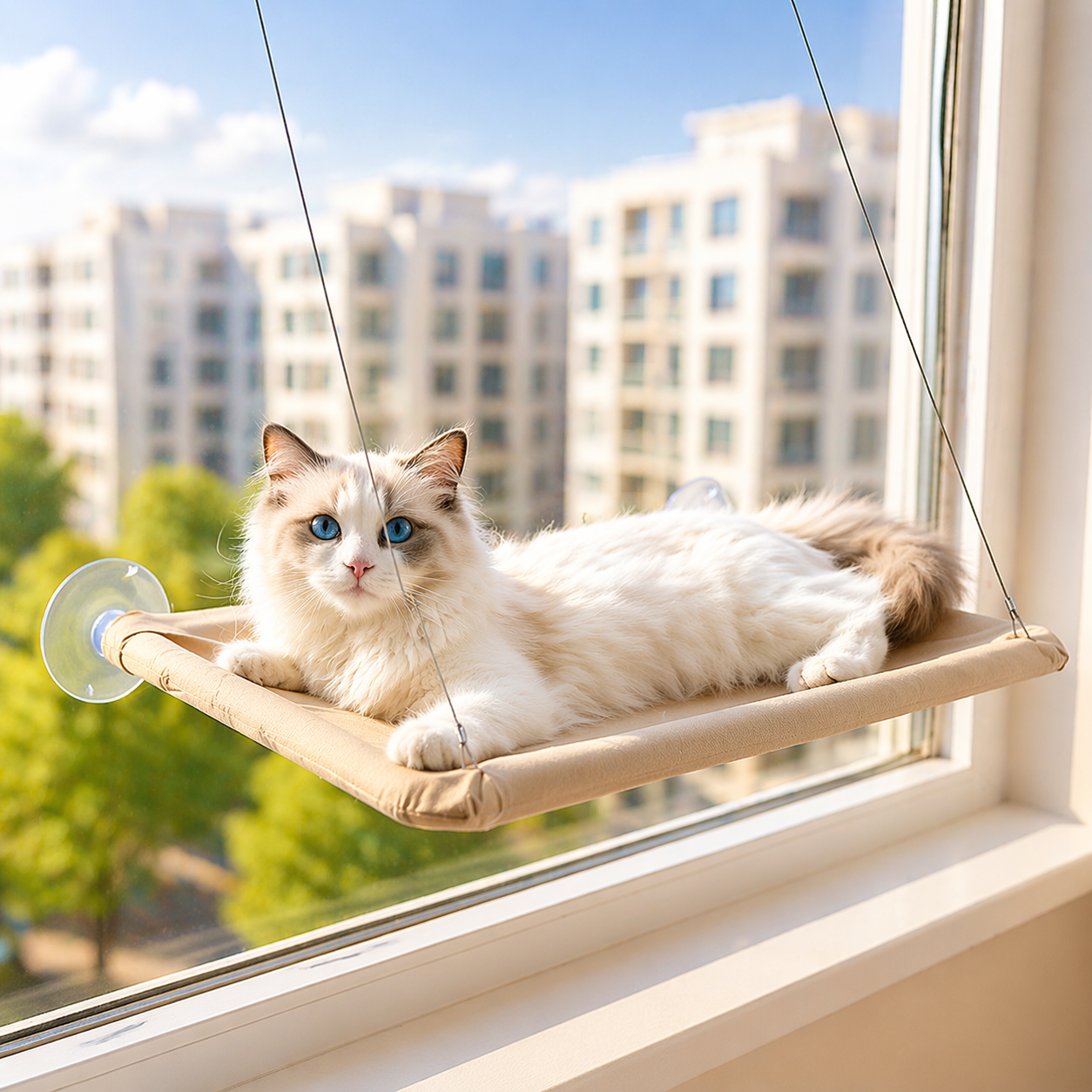 Hamac de fenêtre pour chat
