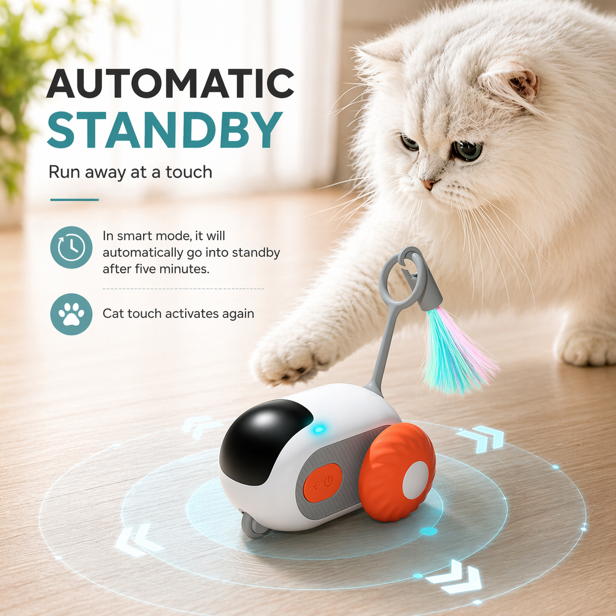 Smart Cat Toy Car – Remote Control & Self-Moving