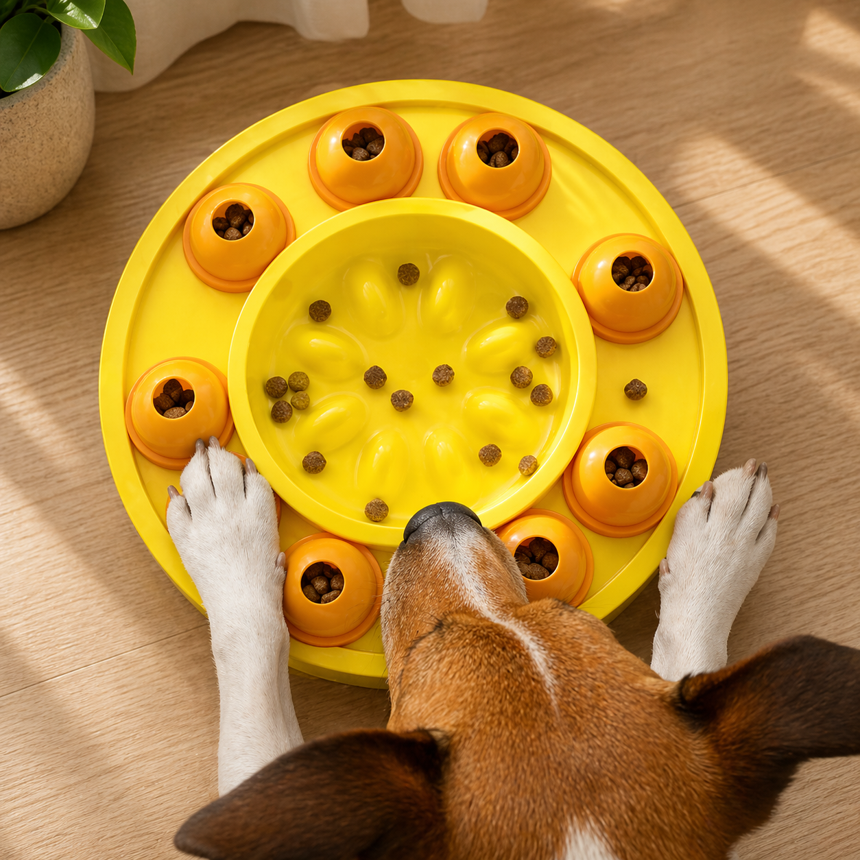 Interactive Slow Feeder Puzzle – Smart Feeding Toy for Dogs & Cats
