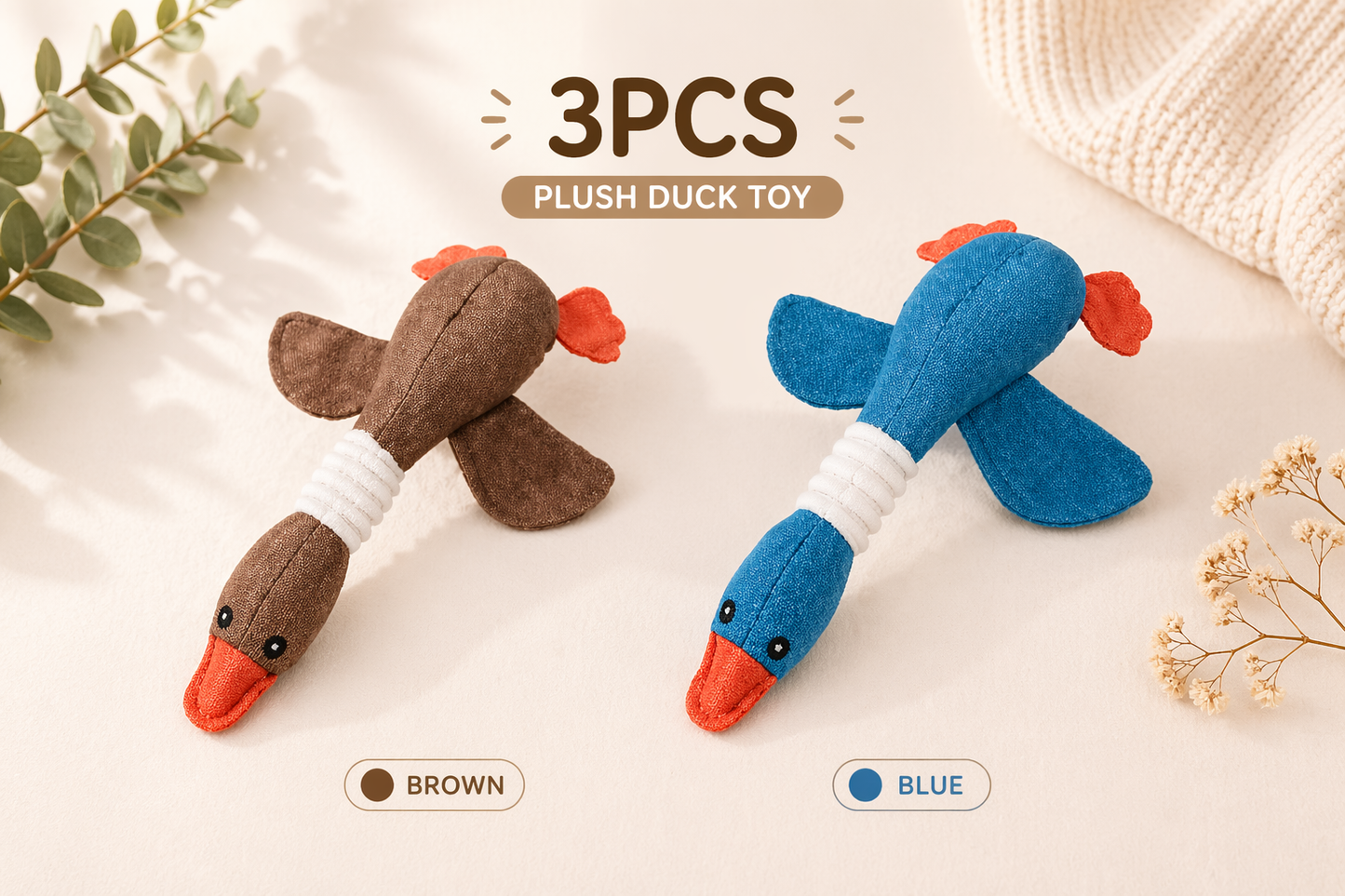 Interactive Squeaky Dog Toy – Plush Puzzle for Mental Stimulation