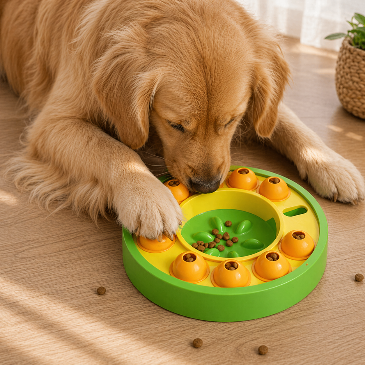 Interactive Slow Feeder Puzzle – Smart Feeding Toy for Dogs & Cats