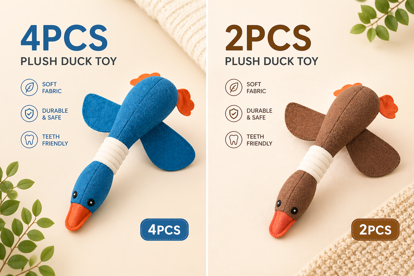 Interactive Squeaky Dog Toy – Plush Puzzle for Mental Stimulation