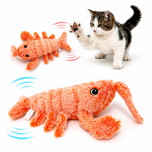 Jouet interactif pour chat en forme de poisson - Rechargeable par USB