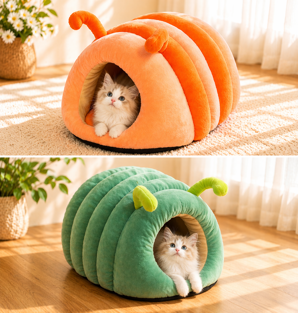 Cozy plush cat Bed