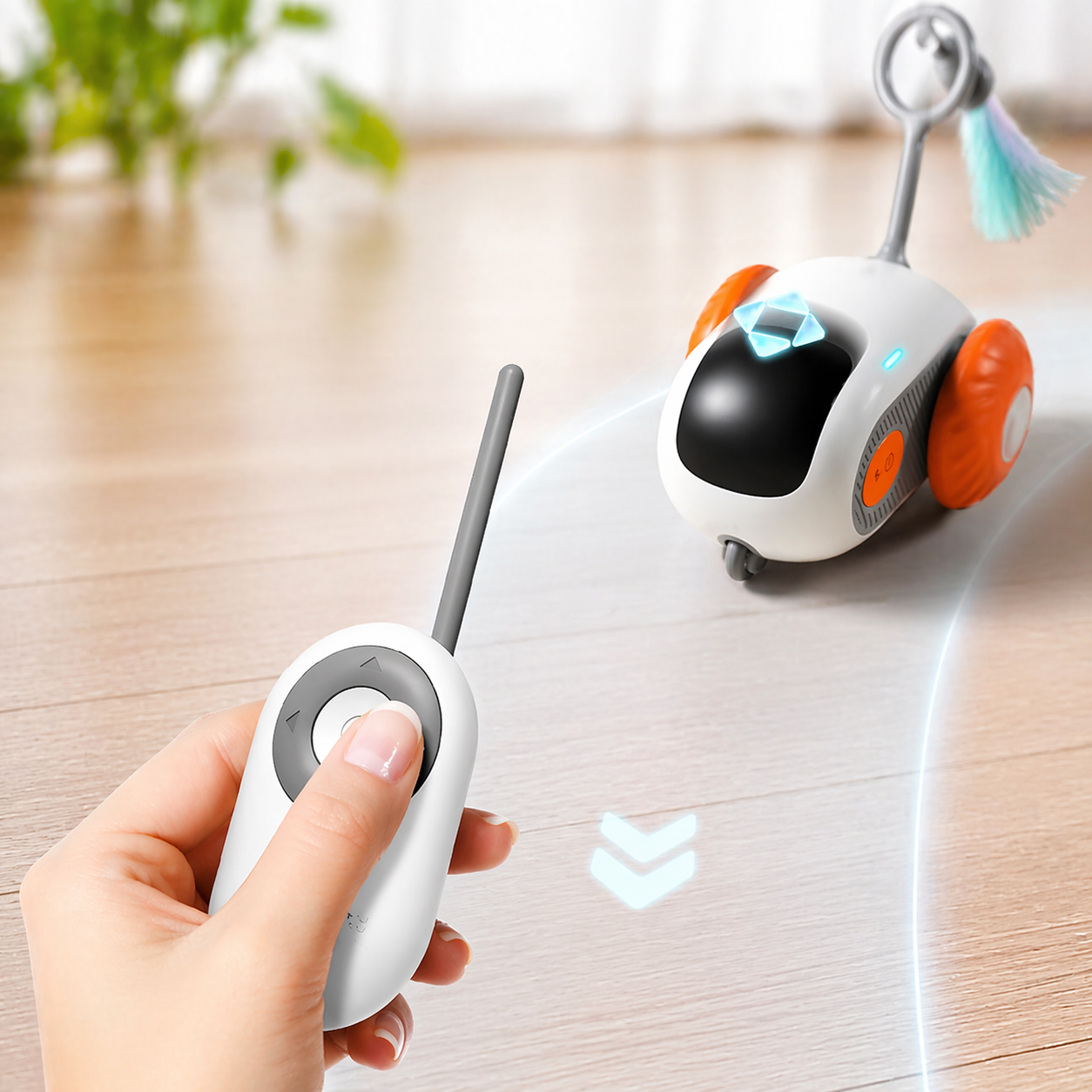 Smart Cat Toy Car – Remote Control & Self-Moving