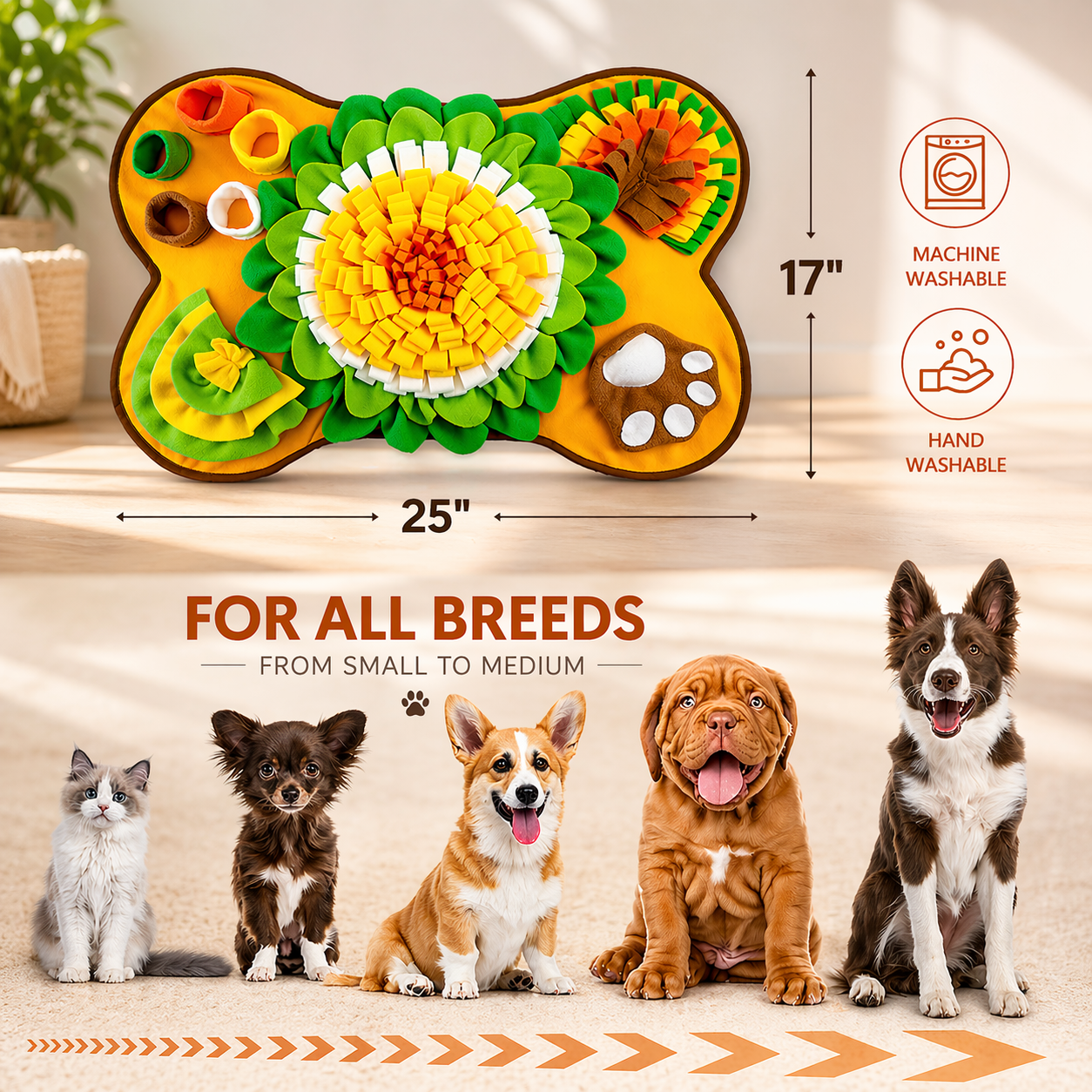 Snuffle Mat – Interactive Slow Feeder & Enrichment Toy