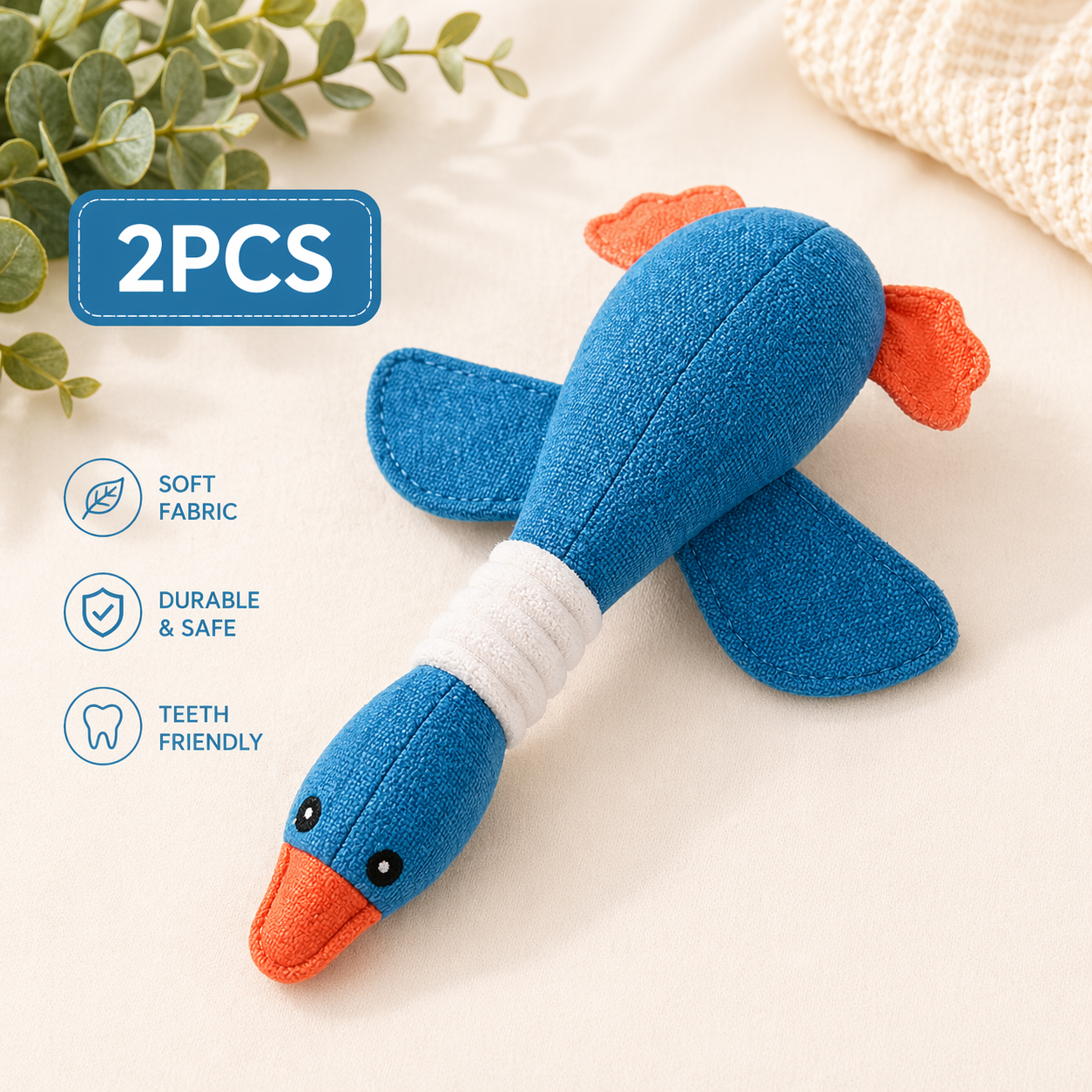 Interactive Squeaky Dog Toy – Plush Puzzle for Mental Stimulation
