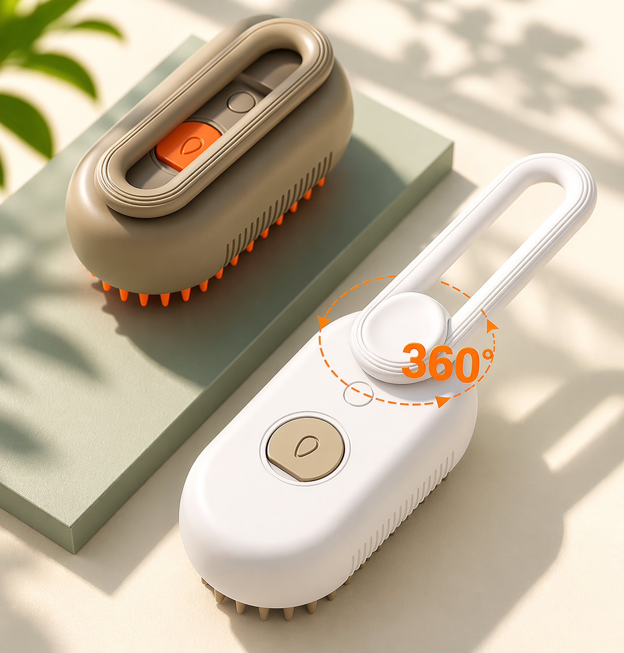 3-in-1 Steam Pet Grooming Brush | Cat & Dog Hair Remover