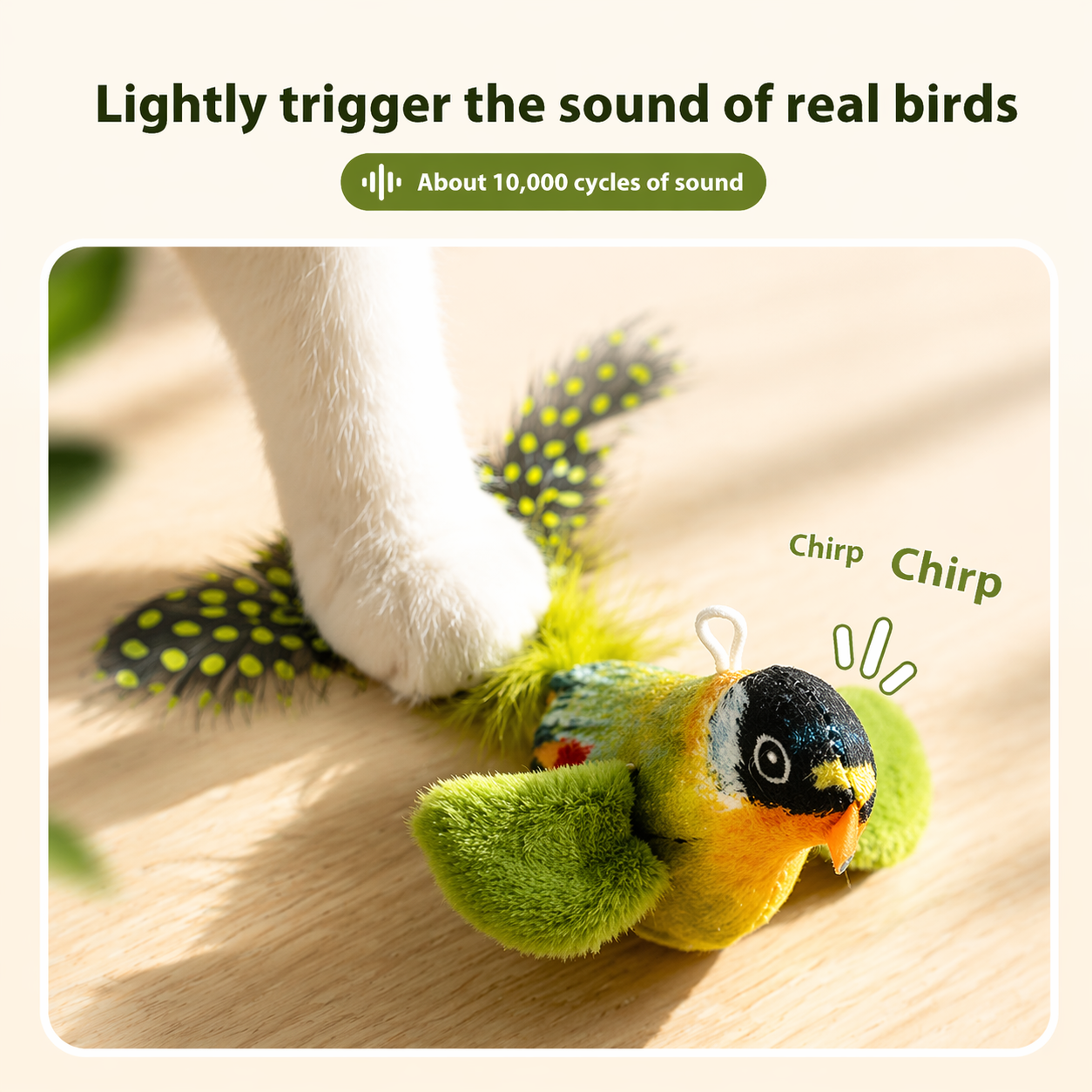 Bird Sound Cat Toy