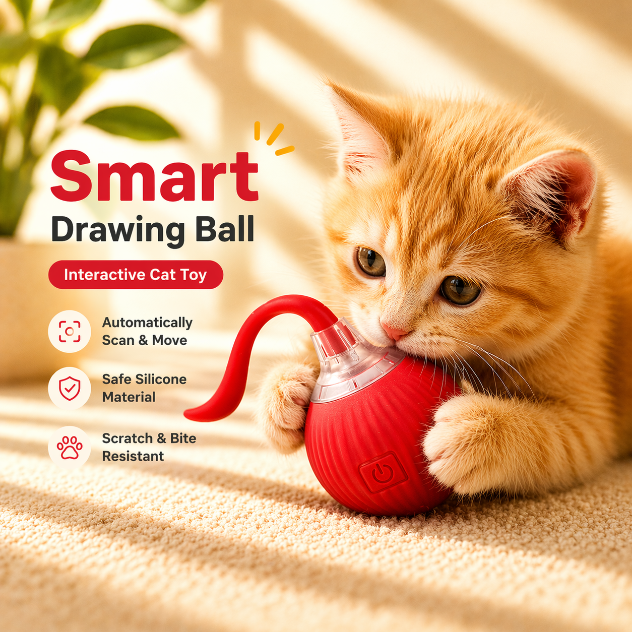 Balle roulante interactive
