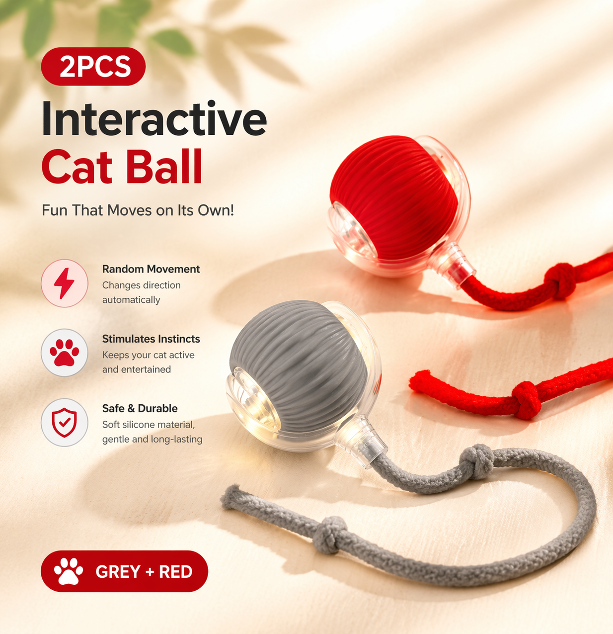 Balle roulante interactive
